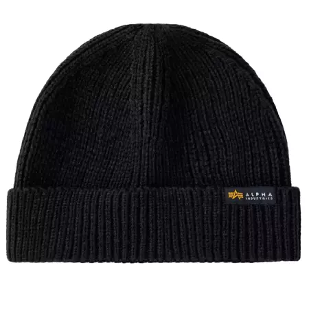 Čepice ALPHA INDUSTRIES DOCKERS BEANIE černá