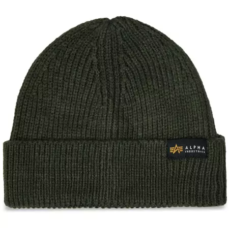 Čepice ALPHA INDUSTRIES DOCKERS BEANIE tm. zelená