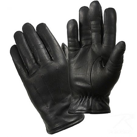 Rukavice zimní ROTHCO® POLICE kůže černá