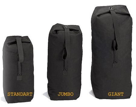 Lodní vak ROTHCO® DUFFLE BAG JUMBO bavlna černá