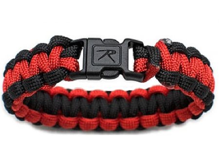 Náramek ROTHCO® PARACORD červená & černá