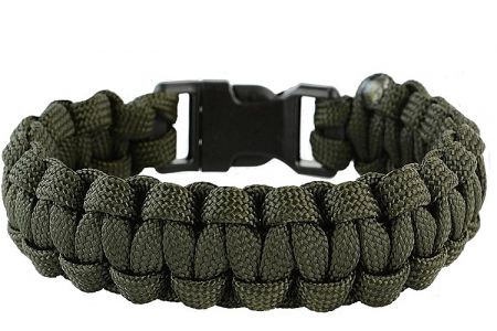 Náramek COMMANDO PARACORD oliva