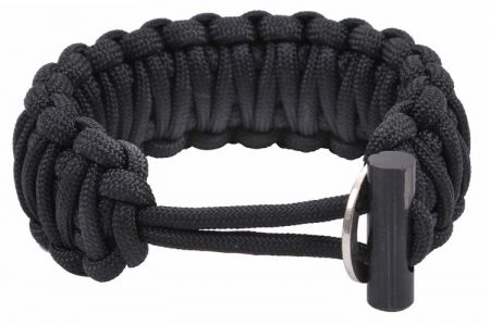 Náramek ROTHCO® PARACORD s křesadlem černá