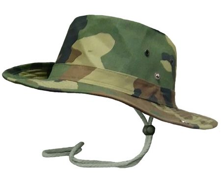 Klobouk BUSH woodland camo