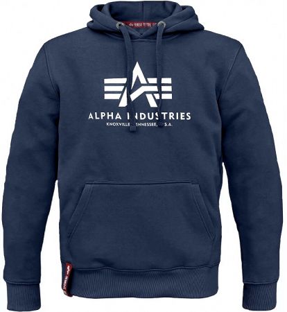 Mikina ALPHA INDUSTRIES BASIC HOODY navy