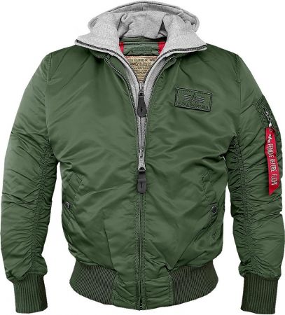 Bunda ALPHA INDUSTRIES MA-1 D-TEC tm.zelená