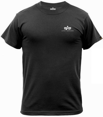 Tričko ALPHA INDUSTRIES BASIC malé logo černá