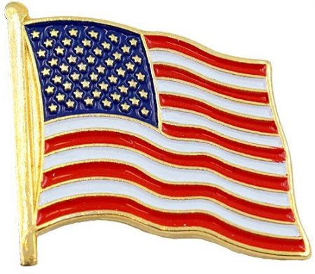 Odznak VLAJKA U.S.A. vlající