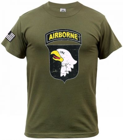 Tričko 101ST AIRBORNE DIVISION zelená