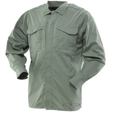 Košile TRU-SPEC® 24-7 UNIFORM dlouhý rukáv rip-stop zelená