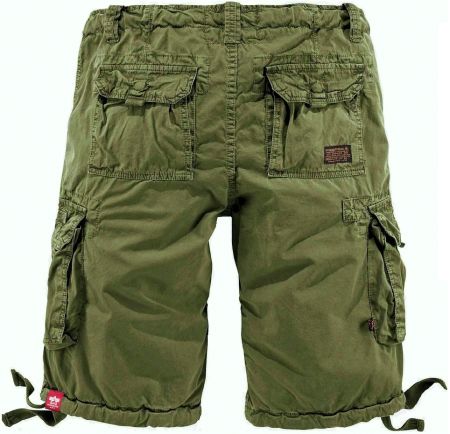 Kraťasy ALPHA INDUSTRIES JET tm.zelená