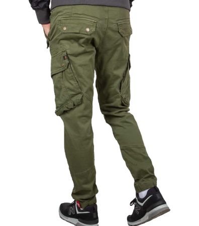 Kalhoty ALPHA INDUSTRIES COMBAT PANT LW tm.zelená