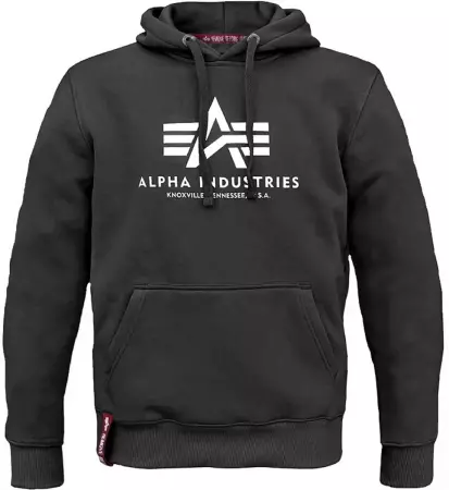Mikina ALPHA INDUSTRIES BASIC HOODY černá