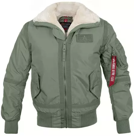 Bunda ALPHA INDUSTRIES B-15 III TT BOMBER sage green