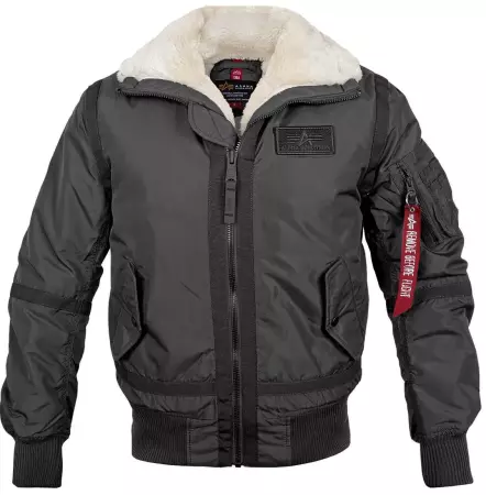 Bunda ALPHA INDUSTRIES B-15 III TT BOMBER černá & béžová