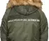 Bunda ALPHA INDUSTRIES N-3B AIRBORNE tm.zelená