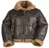 Kožená bunda RAF BOMBER hnědá - 2XL