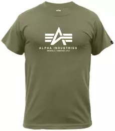 Tričko ALPHA INDUSTRIES BASIC tm.zelená