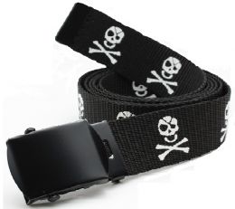 Opasek ROTHCO® JOLLY ROGER 3cm černá