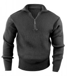 ROTHCO® Svetr ROTHCO® COMMANDO 1/4 ZIP černá