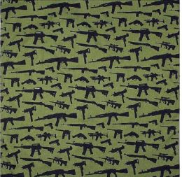 ROTHCO® Šátek ROTHCO® BANDANA GUNS oliva 55x55cm