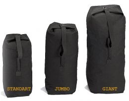 Lodní vak ROTHCO® DUFFLE BAG STANDART bavlna černá