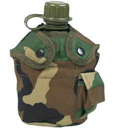 Polní láhev US woodland camo