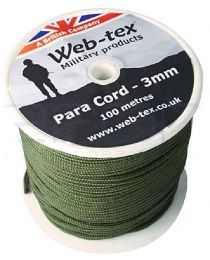 WEB-TEX® Šňůra WEB-TEX® PARACORD 3mm oliva-1bm