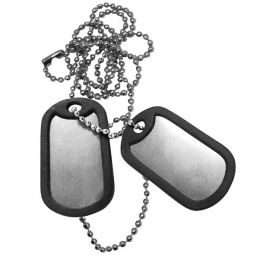 COMMANDO Dog Tag COMMANDO světlý kov s tišítky