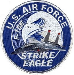 Nášivka U.S. AIR FORCE STRIKE EAGLE modrá