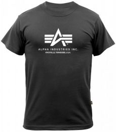 Tričko ALPHA INDUSTRIES BASIC černá