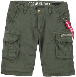Kraťasy ALPHA INDUSTRIES CREW oliva