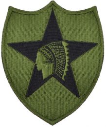 U.S.ARMY Nášivka 2ND INFANTRY DIVISION velká oliva