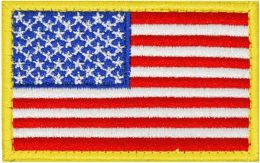 ROTHCO® Nášivka vlajka USA barevná zlatý lem