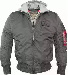 ALPHA INDUSTRIES Bunda ALPHA INDUSTRIES MA-1 D-TEC repl. grey