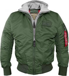 Bunda ALPHA INDUSTRIES MA-1 D-TEC tm.zelená