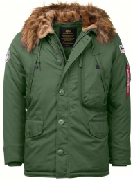 ALPHA INDUSTRIES Bunda POLAR tm.zelená