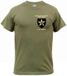 ATLANTIS® Tričko 2ND INFANTRY DIVISION military green