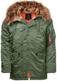 ALPHA INDUSTRIES Bunda ALPHA INDUSTRIES N-3B VF 59 sage green