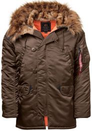 Bunda ALPHA INDUSTRIES N-3B VF 59 hnědá