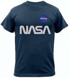 Tričko ALPHA INDUSTRIES NASA REFLECTIVE repl.blue