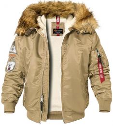 Bunda ALPHA INDUSTRIES MA-1 HOODED ARCTIC stratos