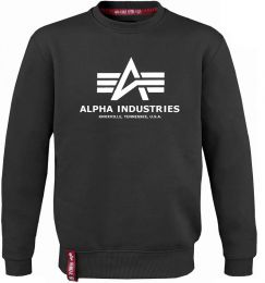 Mikina ALPHA INDUSTRIES BASIC SWEATER černá