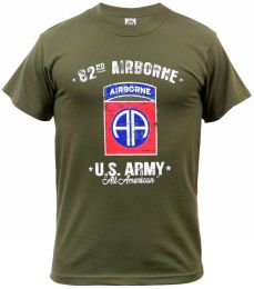 Tričko 82ND AIRBORNE DIVISION zelená