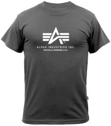 Tričko ALPHA INDUSTRIES BASIC iron grey