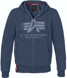 Mikina ALPHA INDUSTRIES BASIC ZIP HOODY repl.blue