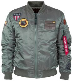 Bunda ALPHA INDUSTRIES MA-1 AIR FORCE vintage green
