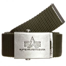 Opasek ALPHA INDUSTRIES HEAVY DUTY 4cm oliva