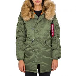 Dámská bunda ALPHA INDUSTRIES N-3B VF 59 wmn sage green