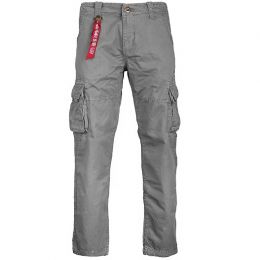 Kalhoty ALPHA INDUSTRIES JET šedočerná